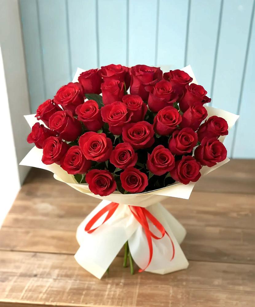 Букет 29 Красных роз в Елизаветино