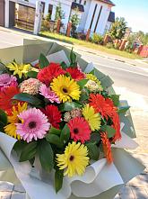 Букет цветов из:  Герберы #REPLACE_PRED# Елизаветино