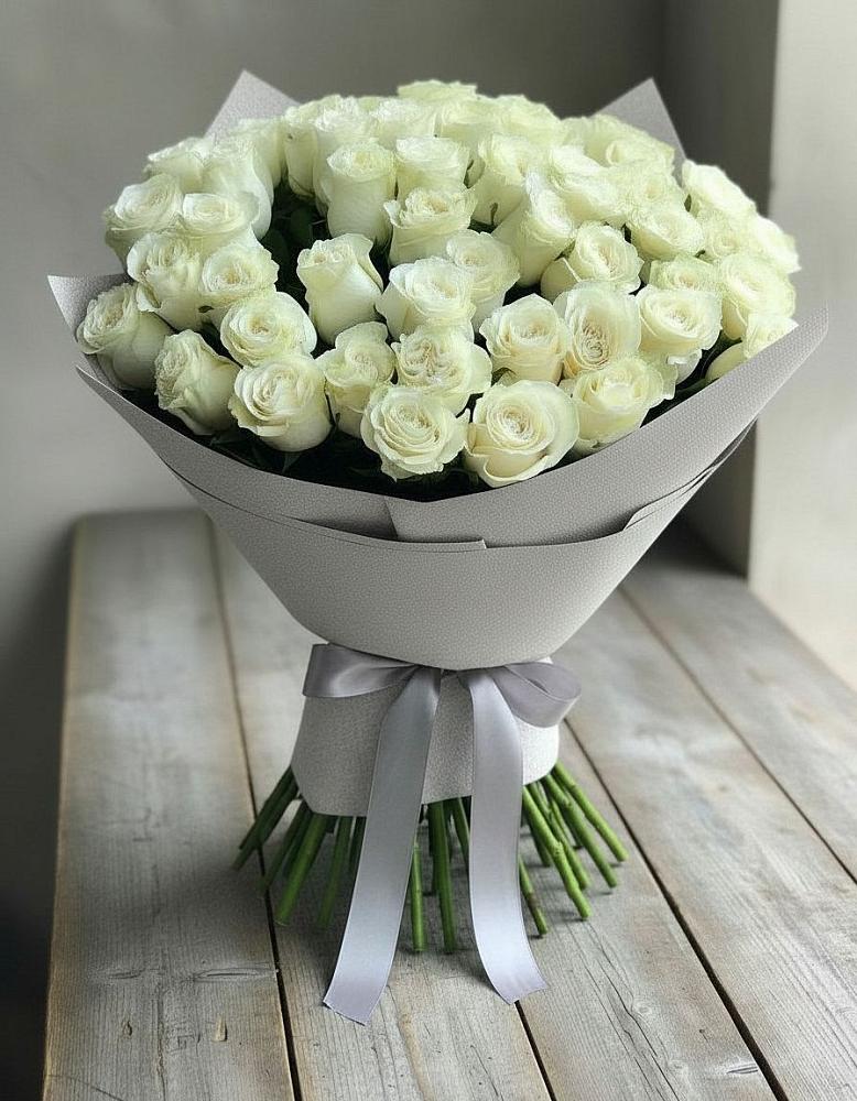Букет 35 Белых роз в Елизаветино