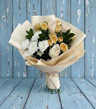 Букет цветов из:  Розы и Хризантемы в Елизаветино