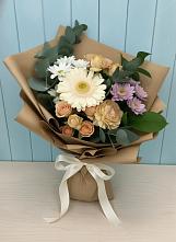 Букет цветов из:  Герберы и Хризантемы в Елизаветино