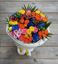 Букет цветов из:  Розы и Хризантемы в Елизаветино