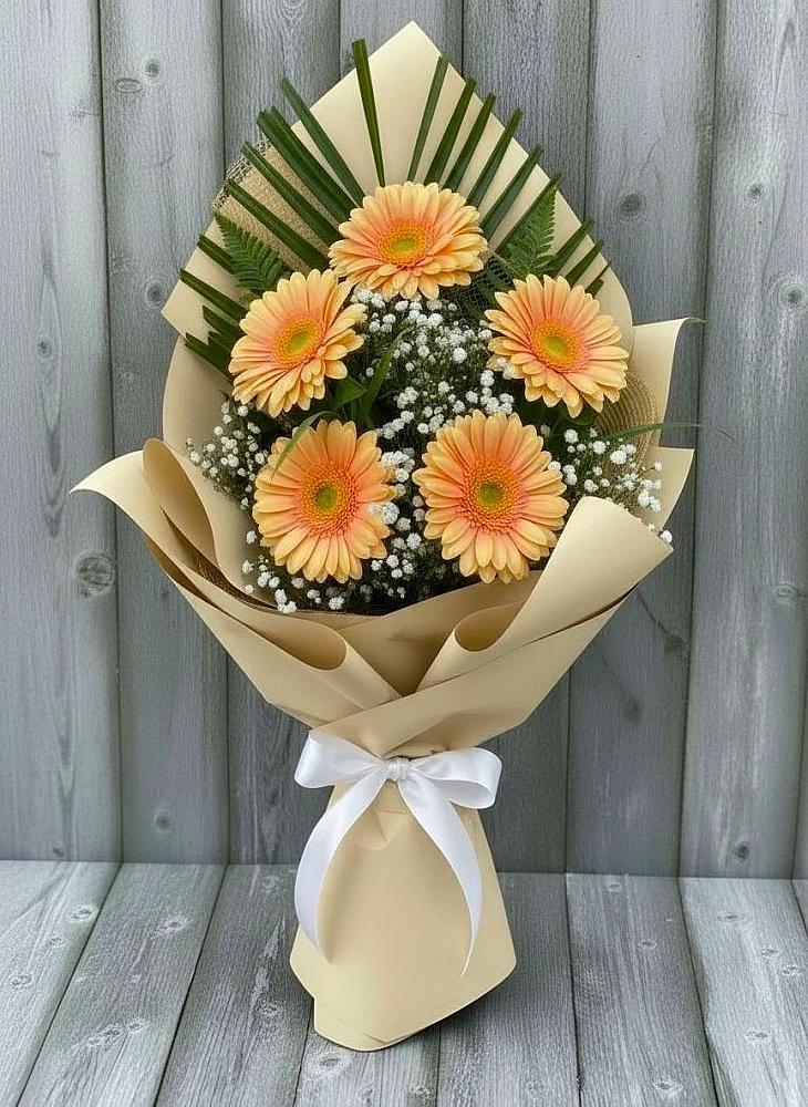Букет цветов из: Герберы в Елизаветино