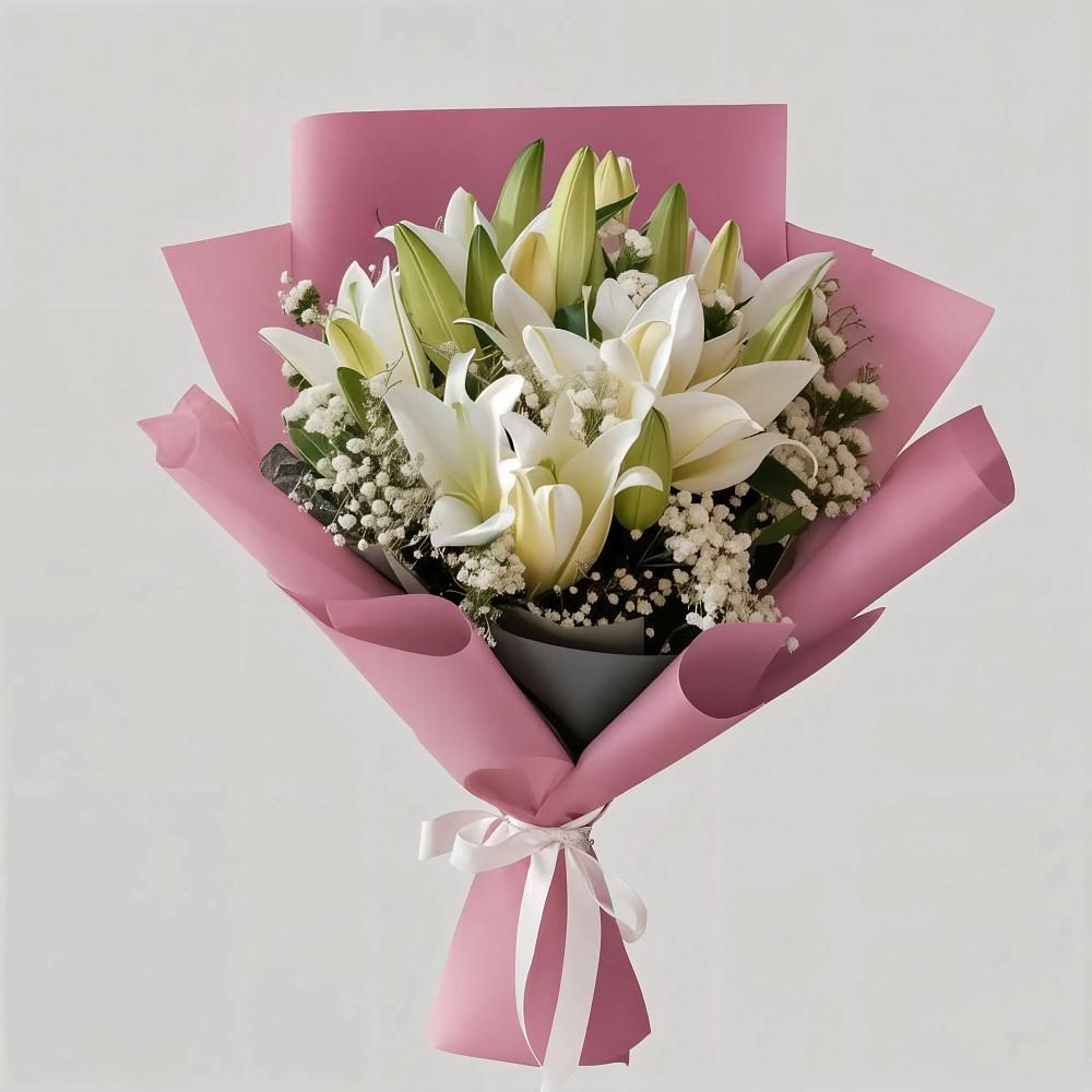 Букет цветов из: Лилии в Елизаветино