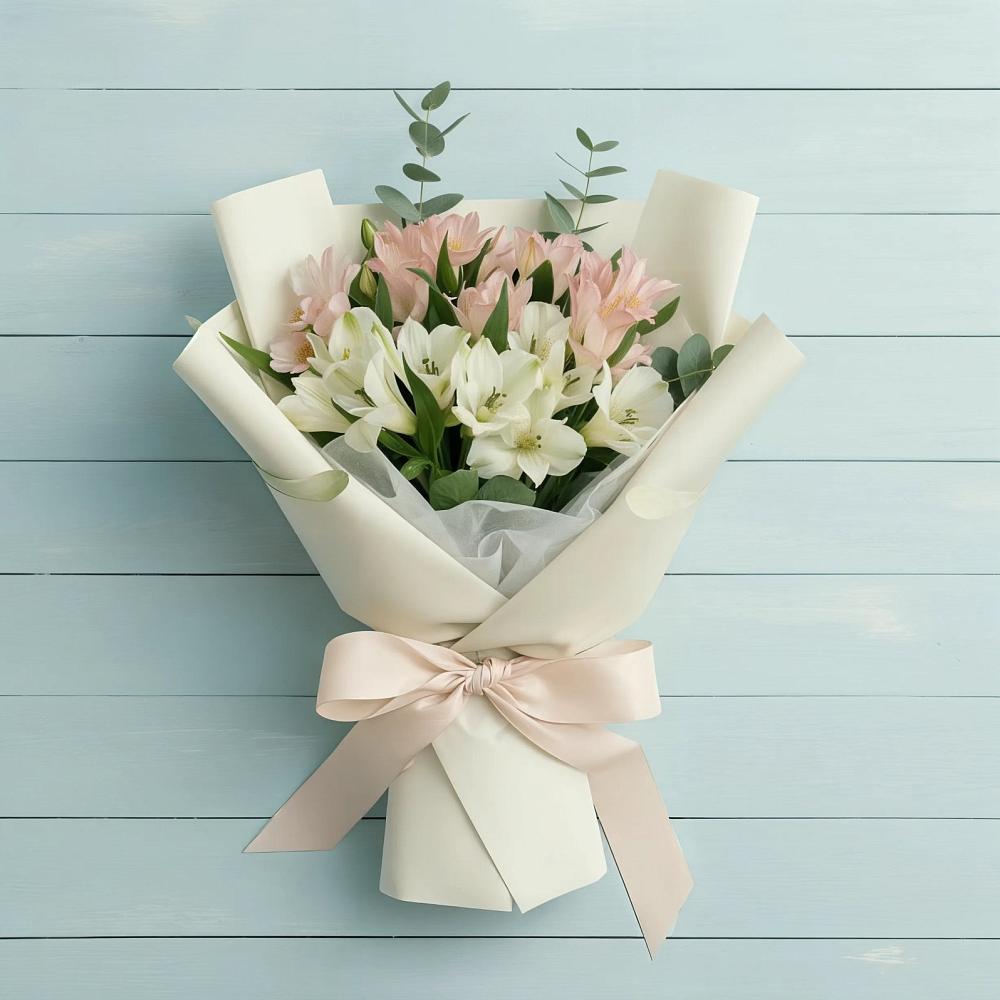 Букет цветов из: Альстромерии в Елизаветино