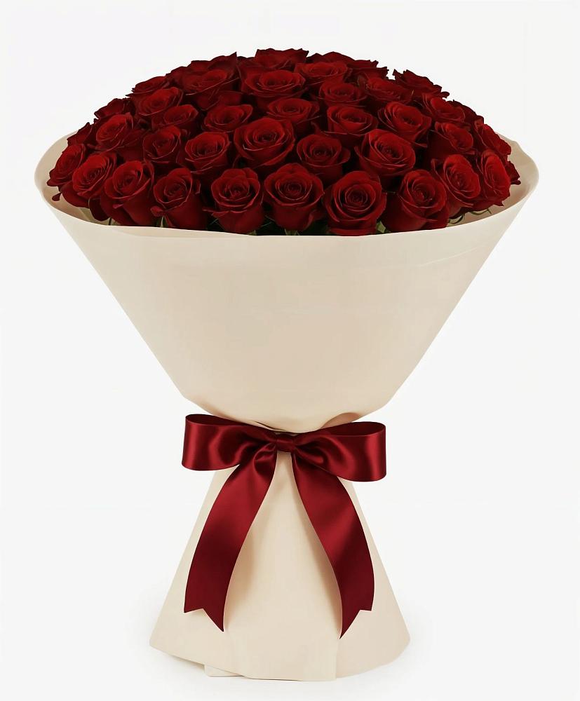 Букет 101 Бордовая роза Блэк Бакарра в Елизаветино