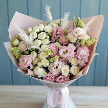 Букет цветов из:  Альстромерии и Розы в Елизаветино